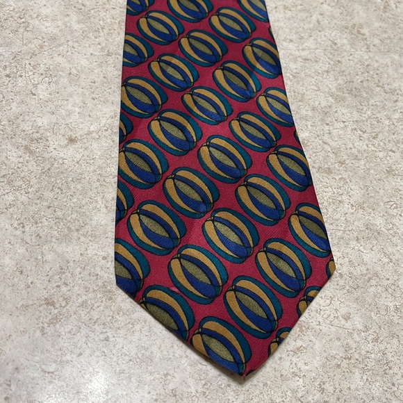 VINTAGE MENS 100% PATTERN TIE BY TULI BY NATAN BRACH MADE IN THE USA - Picture 2 of 5